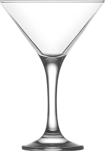 6.5 Ounce Clear Glass Martini Glasses Set of 6 I874517