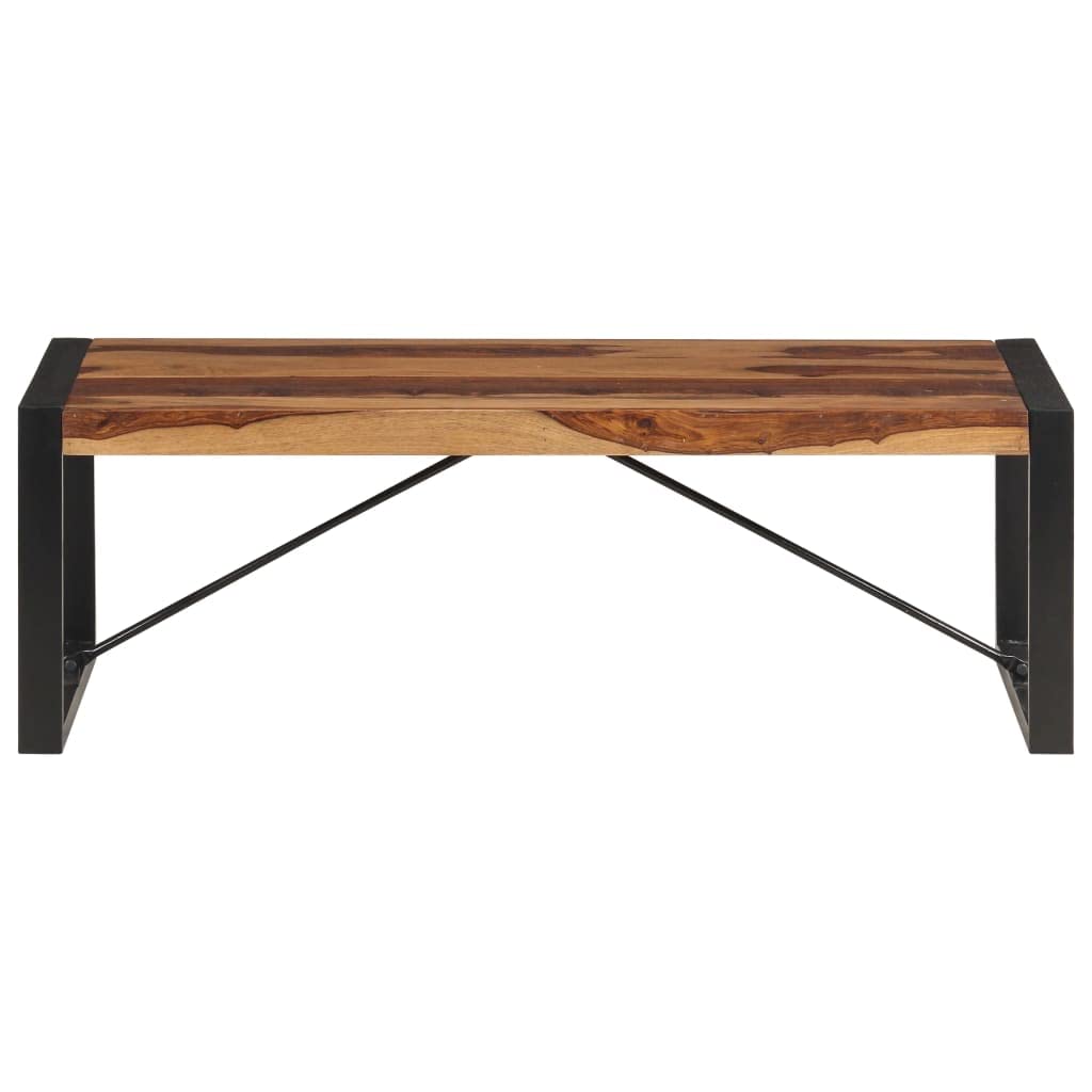 Industrial Coffee Table Solid Sheesham Wood with Metal Legs P99221