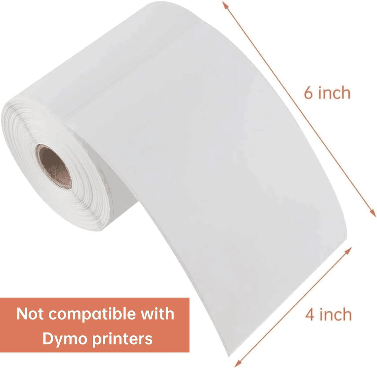 4"x 6" Direct Thermal Labels Strong Adhesive Shipping Labels M155