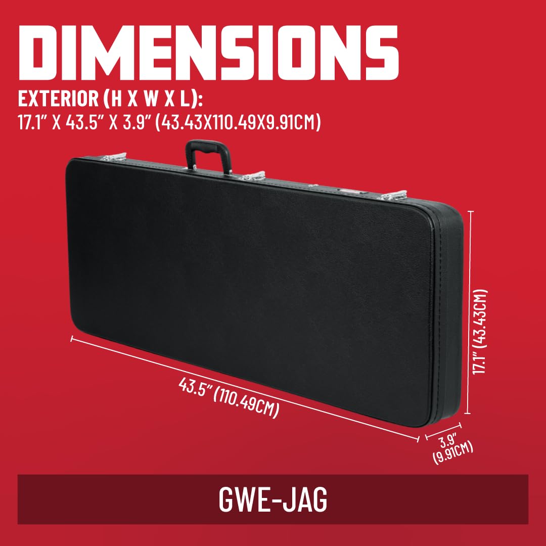 Hard-Shell Wood Case for Jaguar Style Guitars J108806