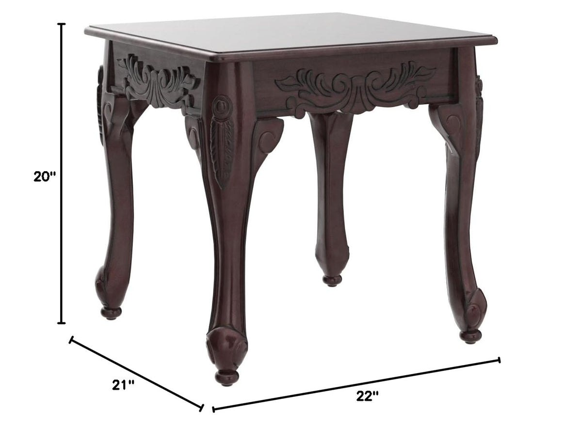 Wood End Table Dark Cherry G934