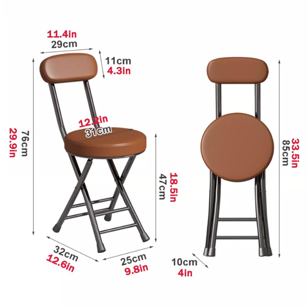 Black Padded Folding Stool T999376