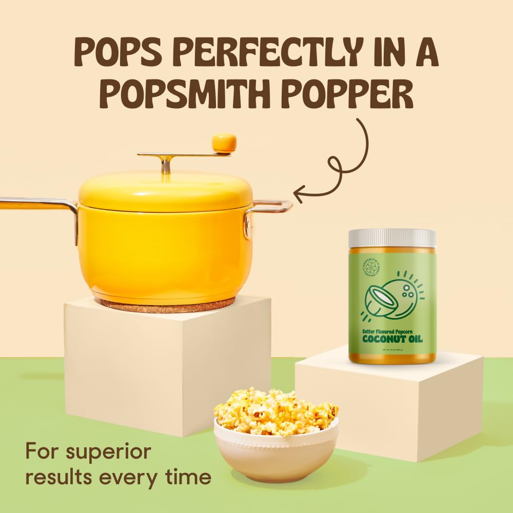 Butter Flavored Coconut Oil Popcorn Popping Oil 30oz I33448