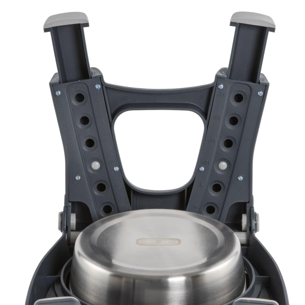 Adjustable Height Double Pet Feeder with Stainless Steel Bowls Y8166