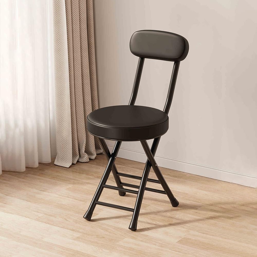 Black Padded Folding Stool T999376