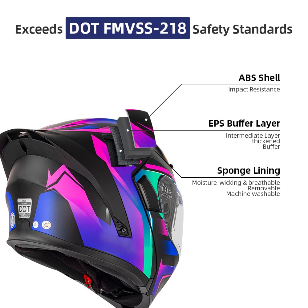 Modular Motorcycle Helmets with Bluetooth Q918
