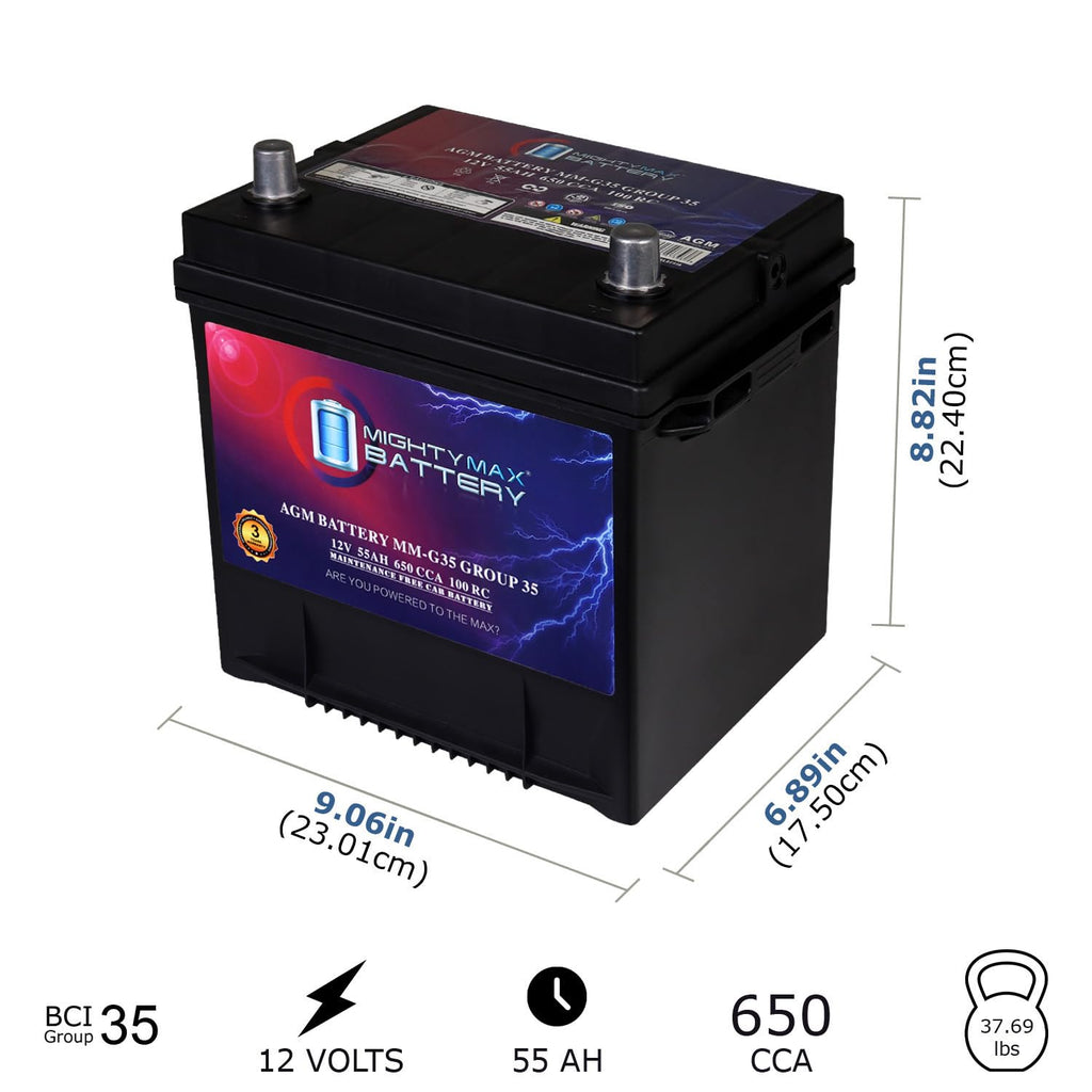 12V 55Ah AGM Replacement Battery J593
