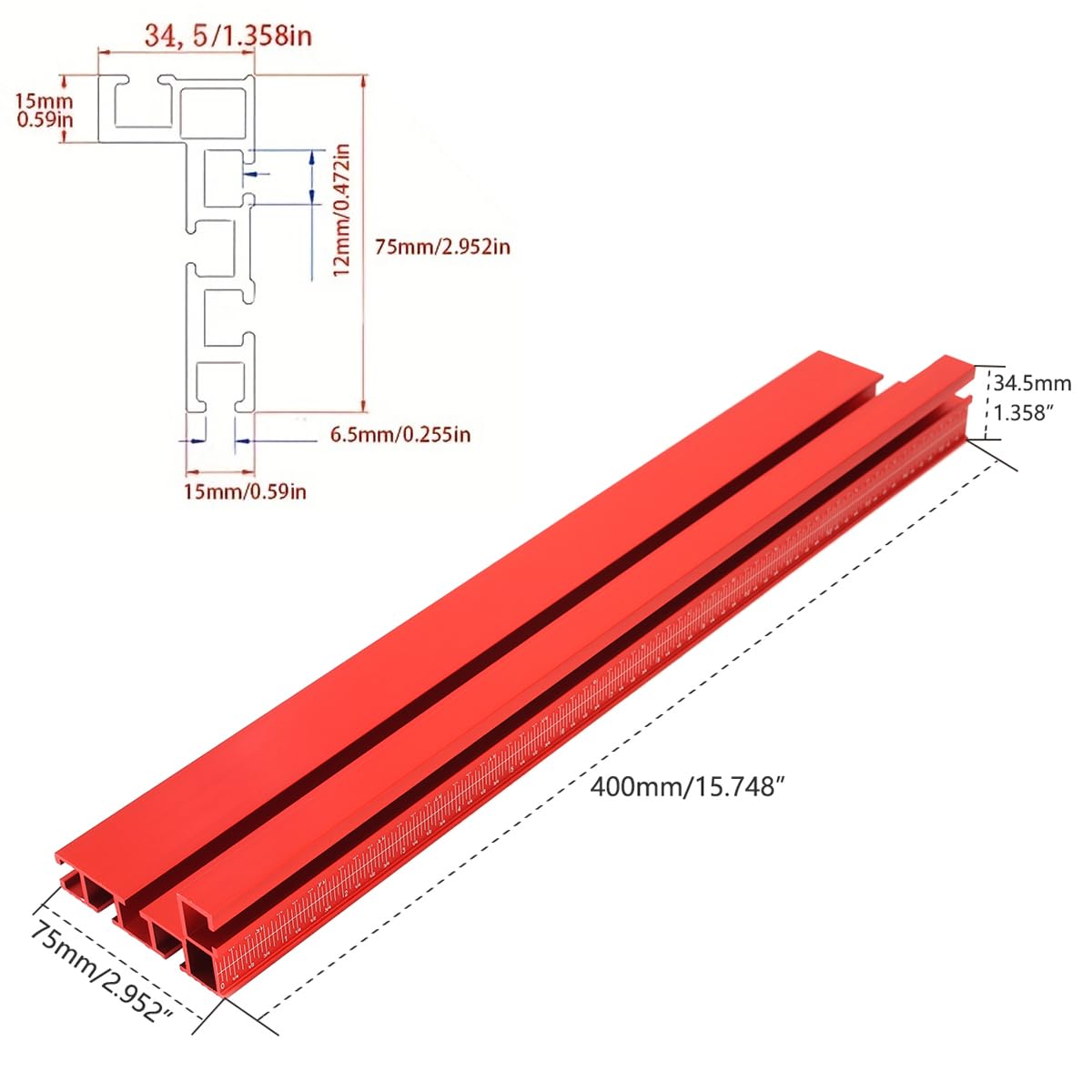 T-Track Table Fence System with Laser Measure P3914