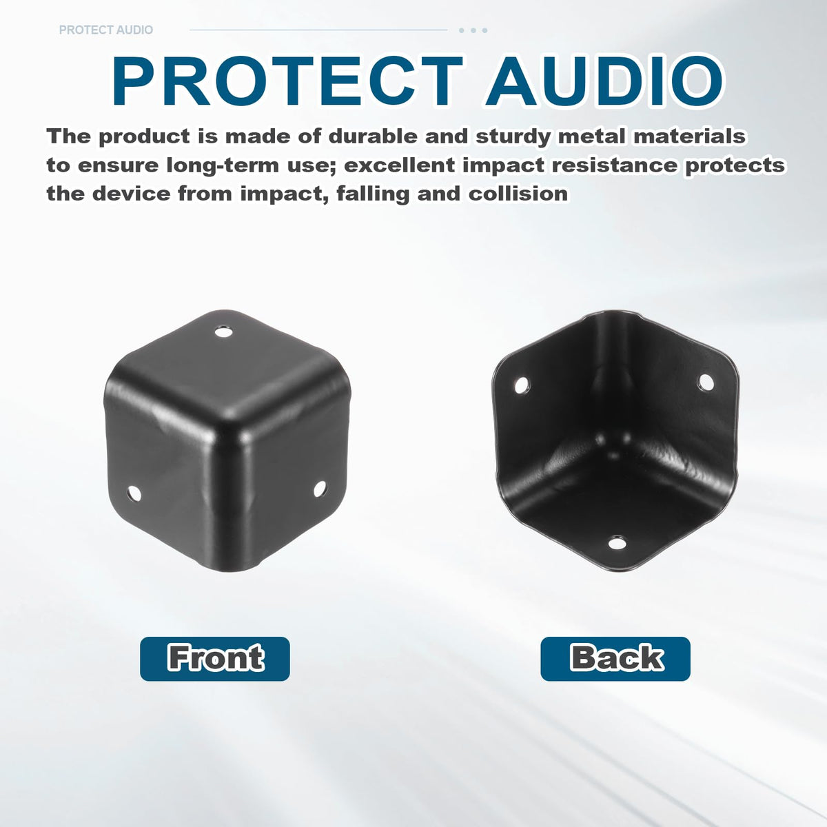 4 Pcs Metal Speaker Cabinet Corners Protector E62706