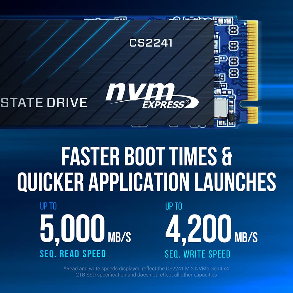 2TB PCIe Gen4 x4 NVMe M.2 2280 Internal SSD N102