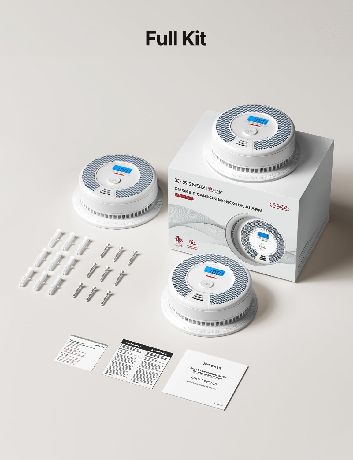 Wireless Combination Smoke and CO Detector 3-Pack O2733