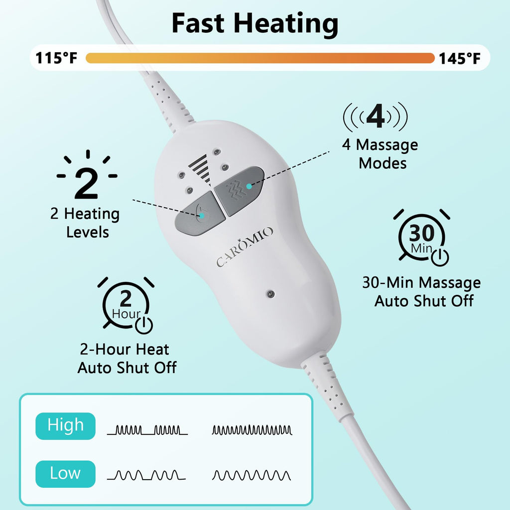 4 Massaging Heating Pad E41007