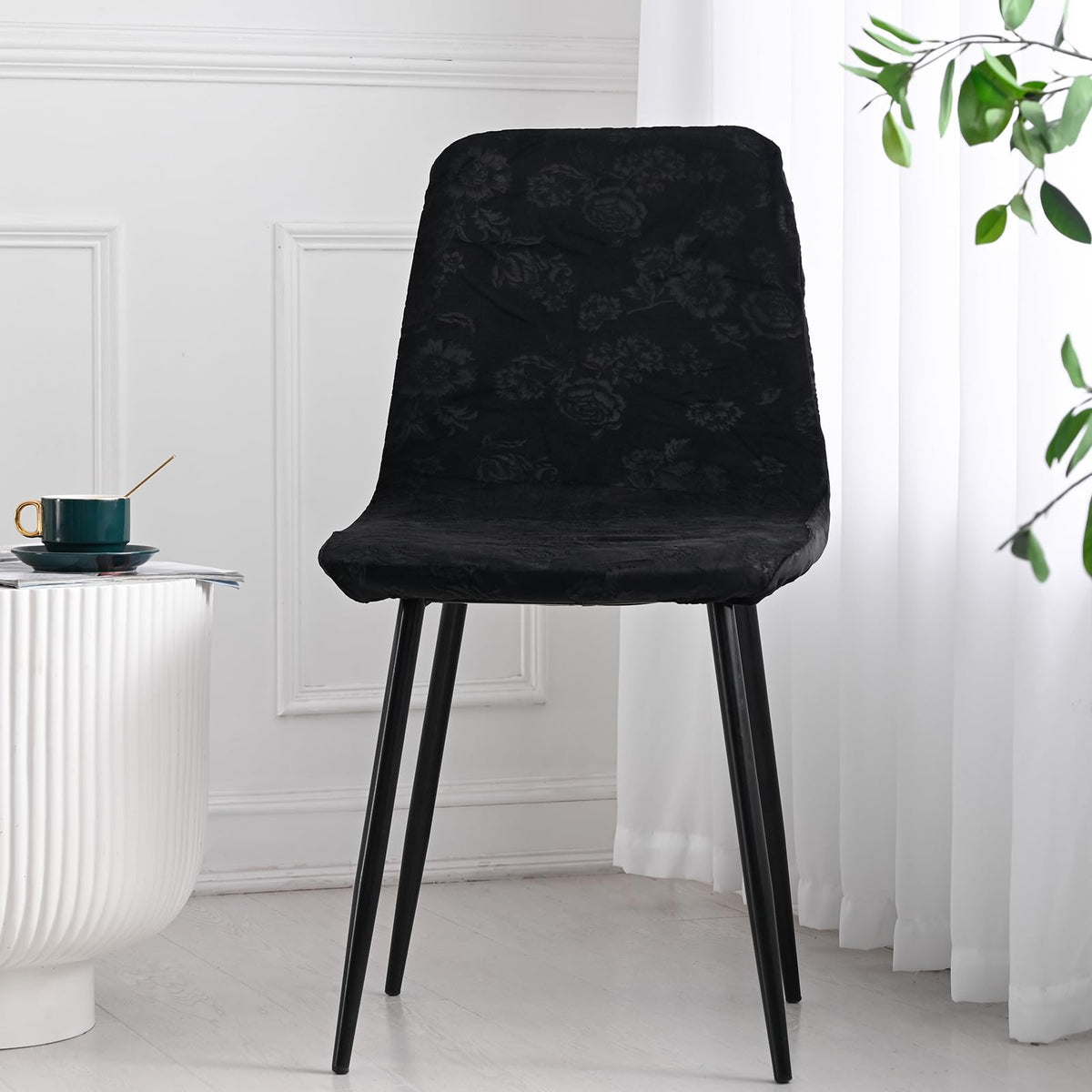 Stretch Removable Jacquard Dining Chair Covers Set Y21726