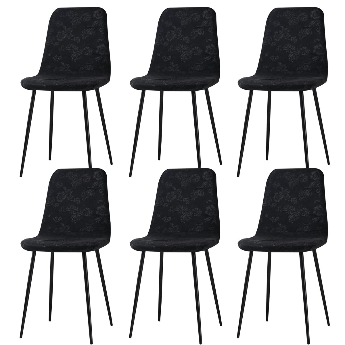 Stretch Removable Jacquard Dining Chair Covers Set Y21726