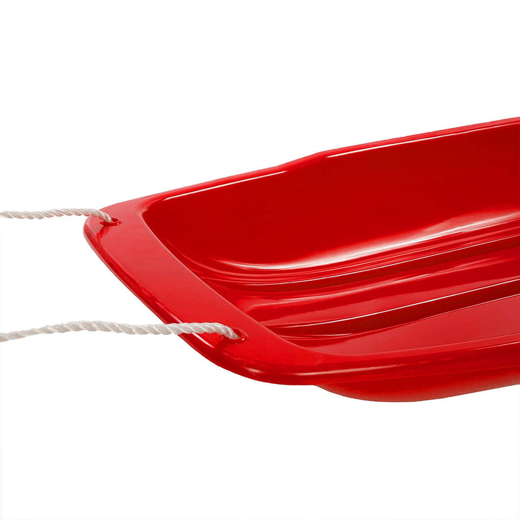 48 Inch Plastic Snow Toboggan Sled with Pull Rope P476311