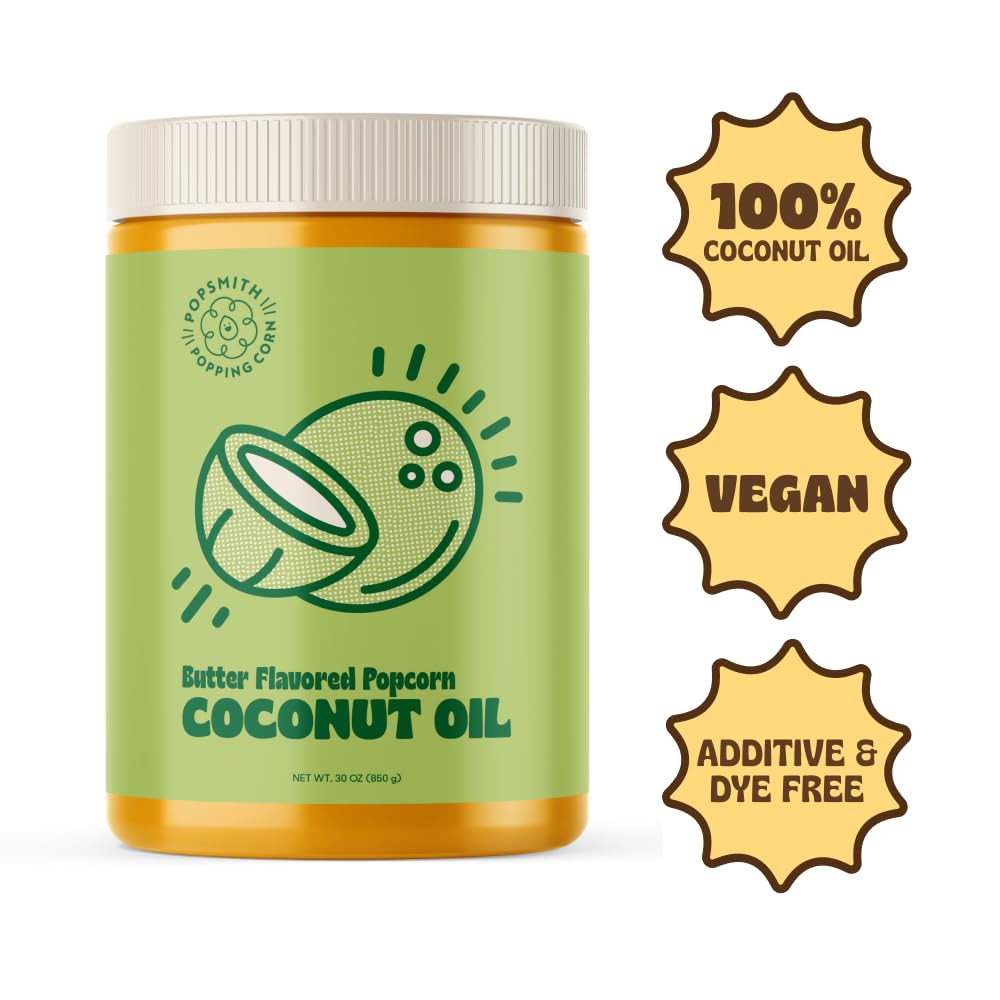 Butter Flavored Coconut Oil Popcorn Popping Oil 30oz I33448