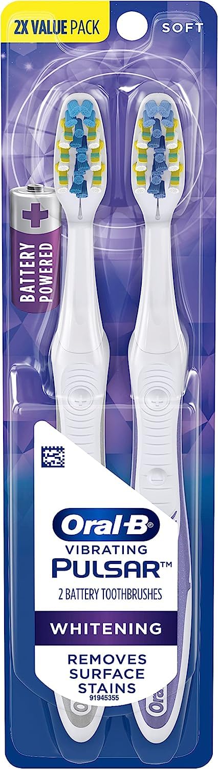 Battery Electric Toothbrushes 2 Count Soft X4838
