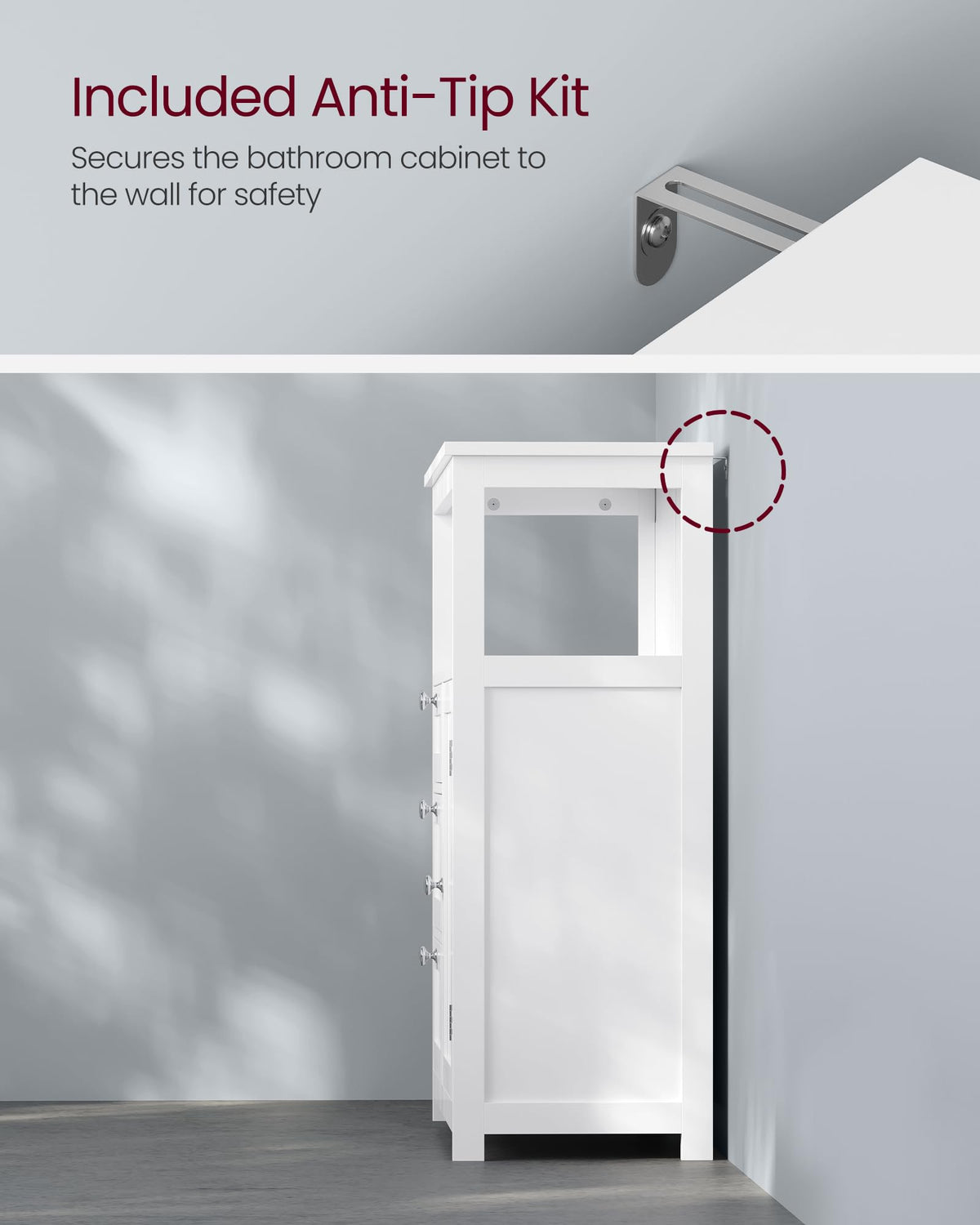 Bathroom Storage Cabinet with 3 Drawers Q6248