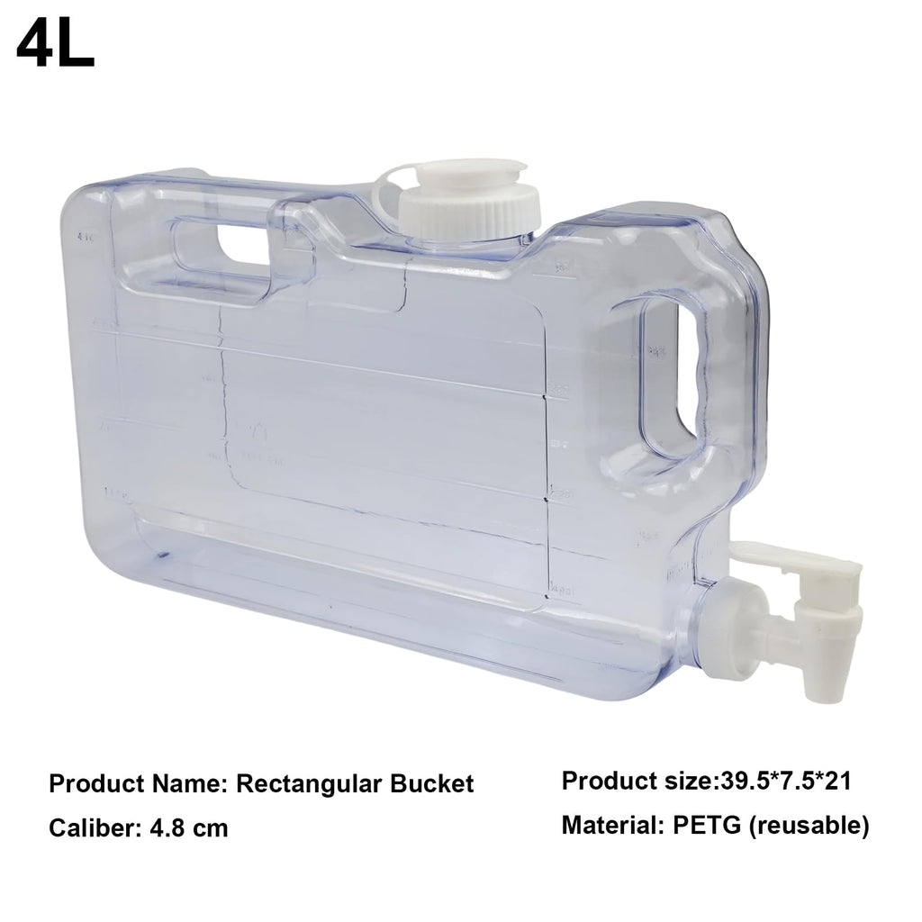 Clear Plastic Water Jug with Faucet D9169