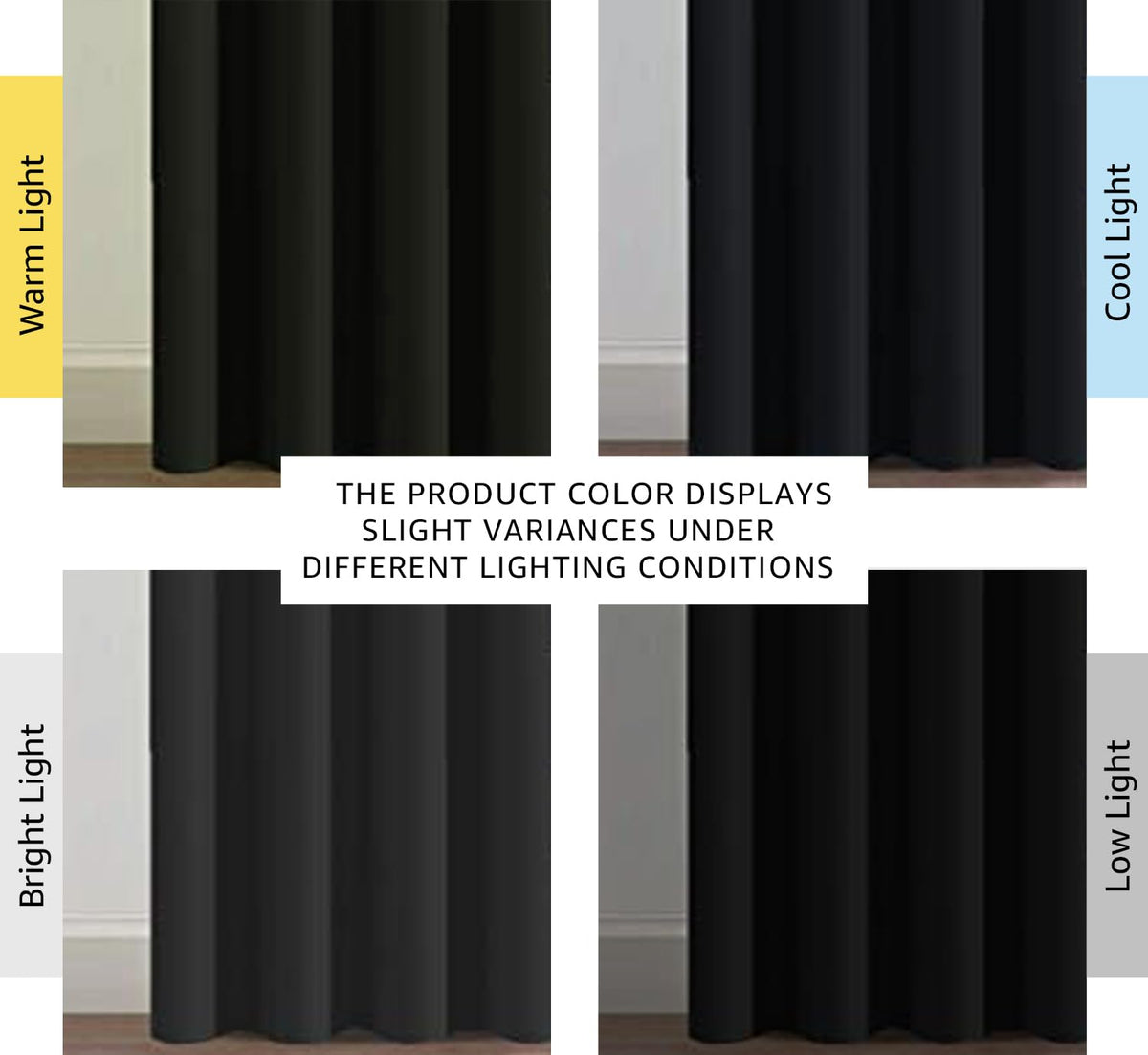 100% Blackout Thermal Insulated 96 inch Grommet Curtains S7417