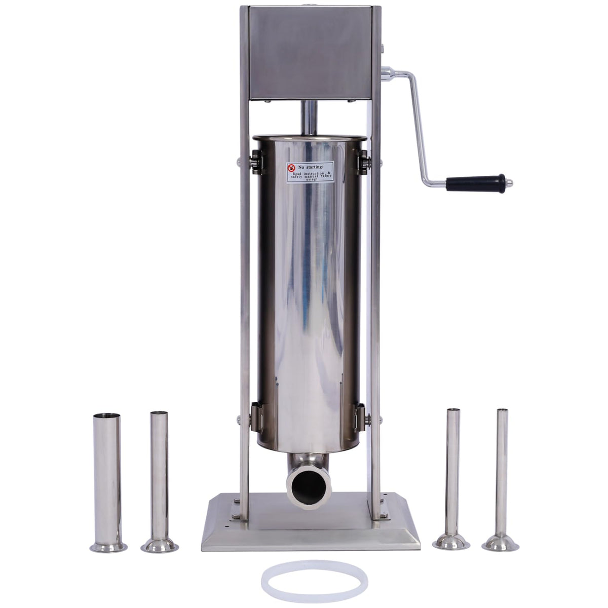 Stainless Steel Vertical Sausage Stuffer 15LB/7L Y77685