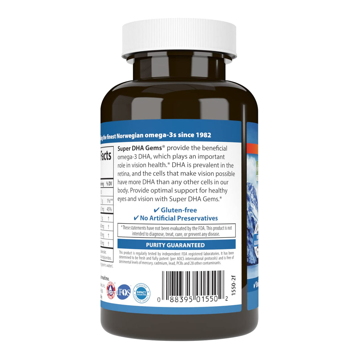 DHA Supplements 500 mg 60 Softgels F801