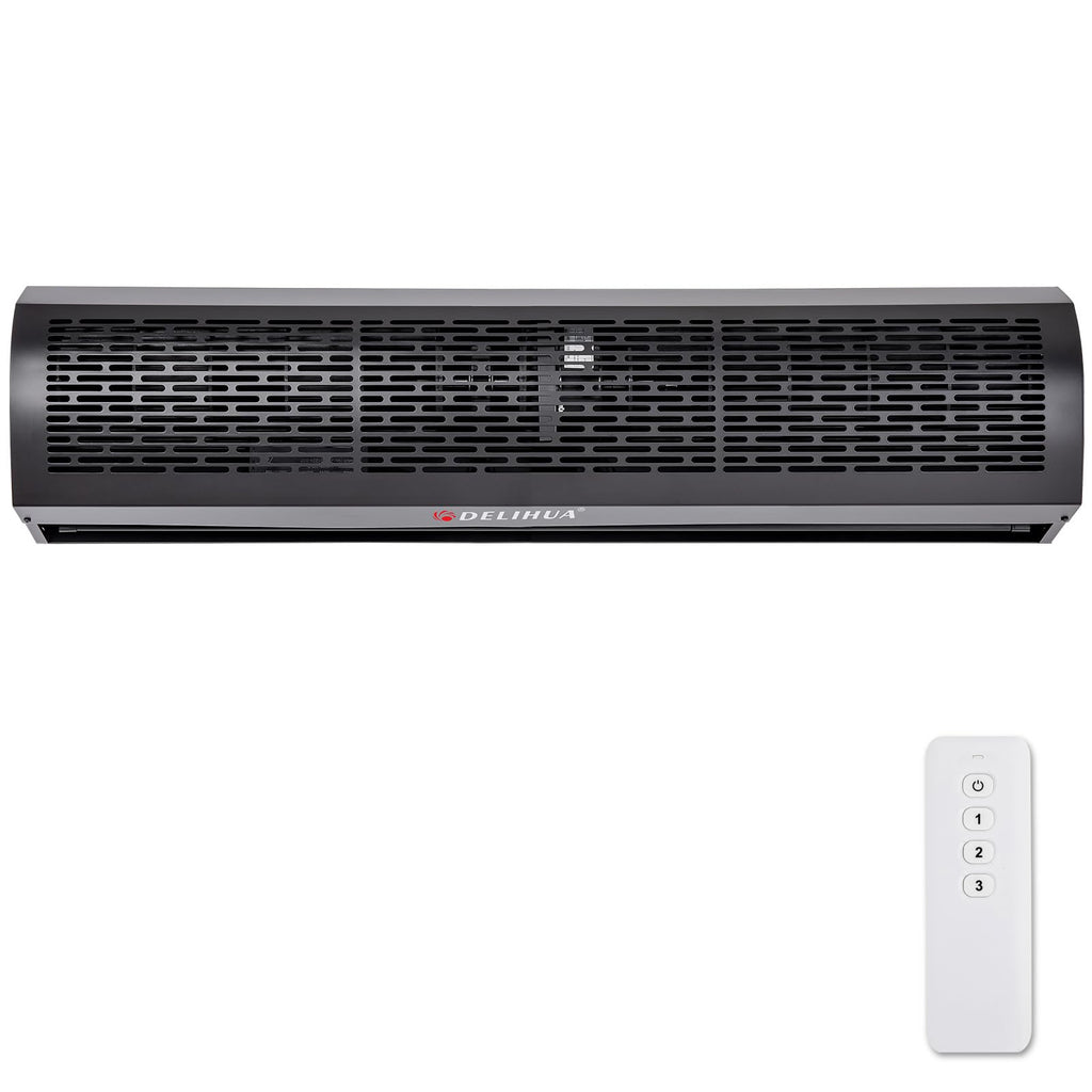 48 Inch Black Air Curtain Fan with Magnetic Door Switch M760