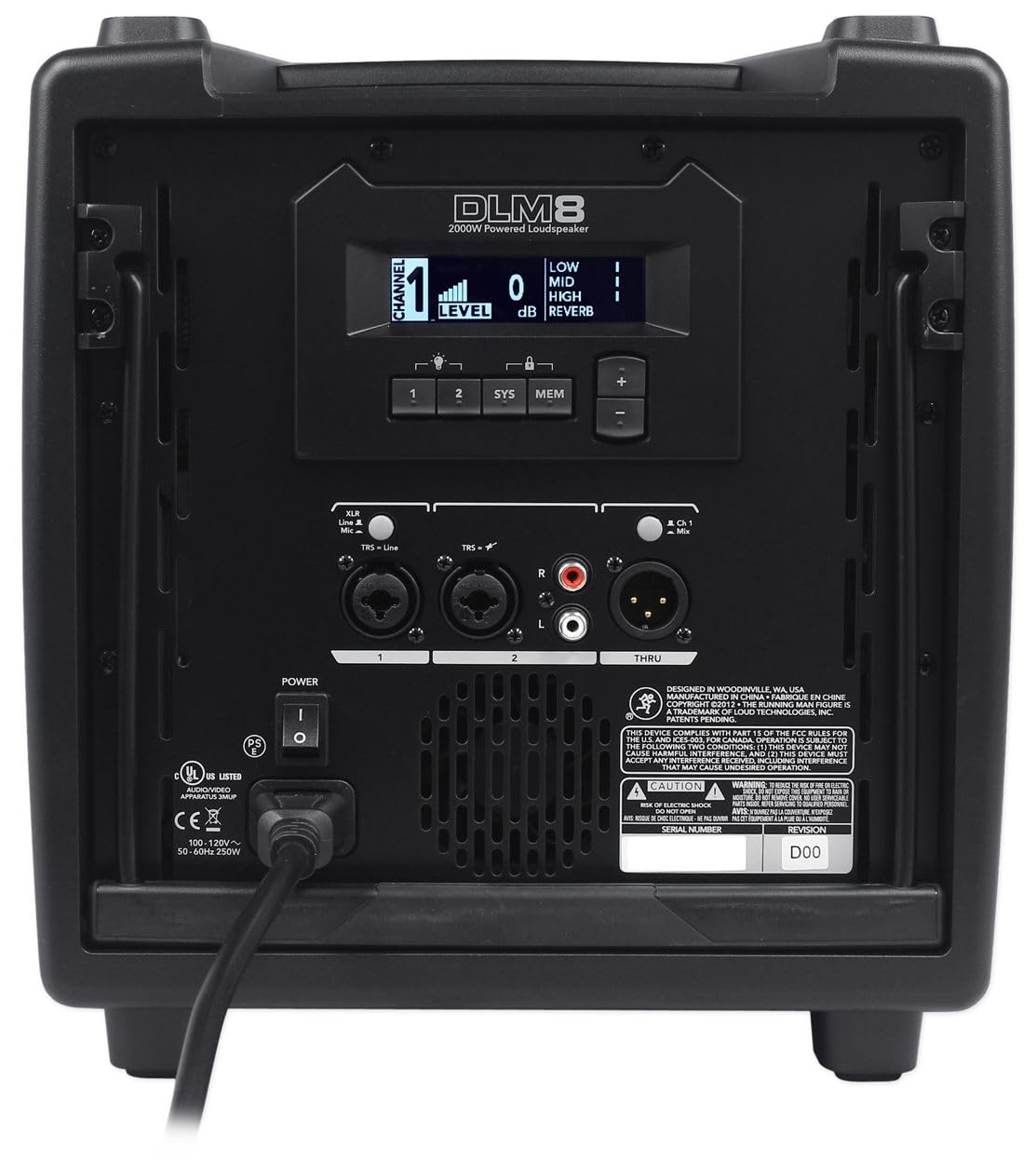 2000-Watt 8 in Powered PA Speakers with Tripod Stand Kit and XLR Cables P241756