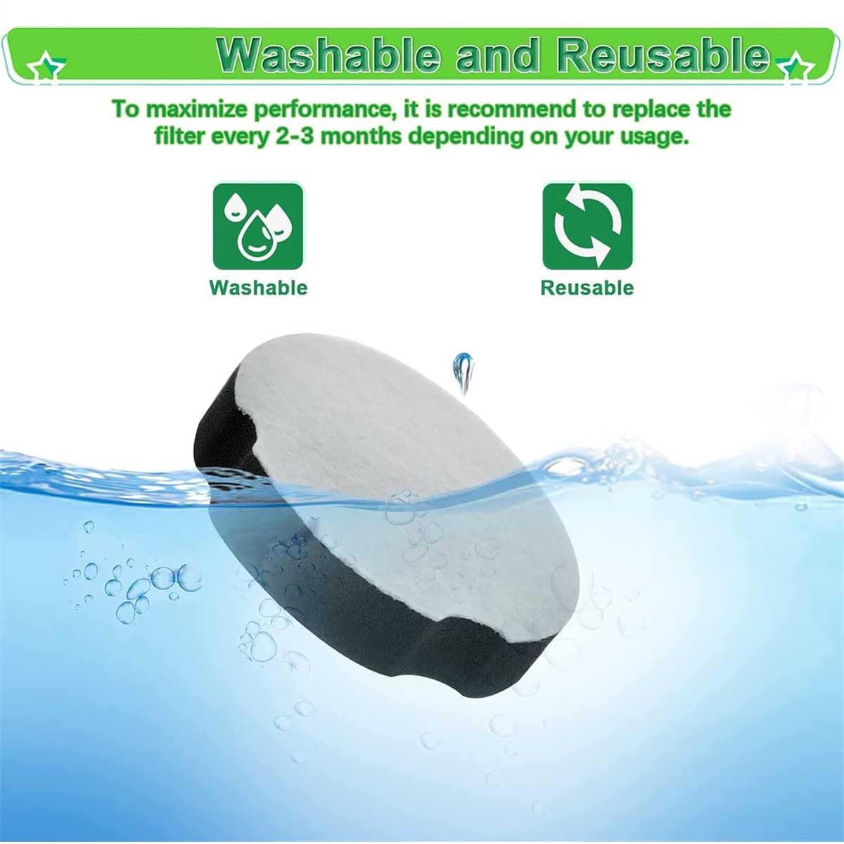6 Pack Filter Replacement for Upright Vacuum Cleaners M292