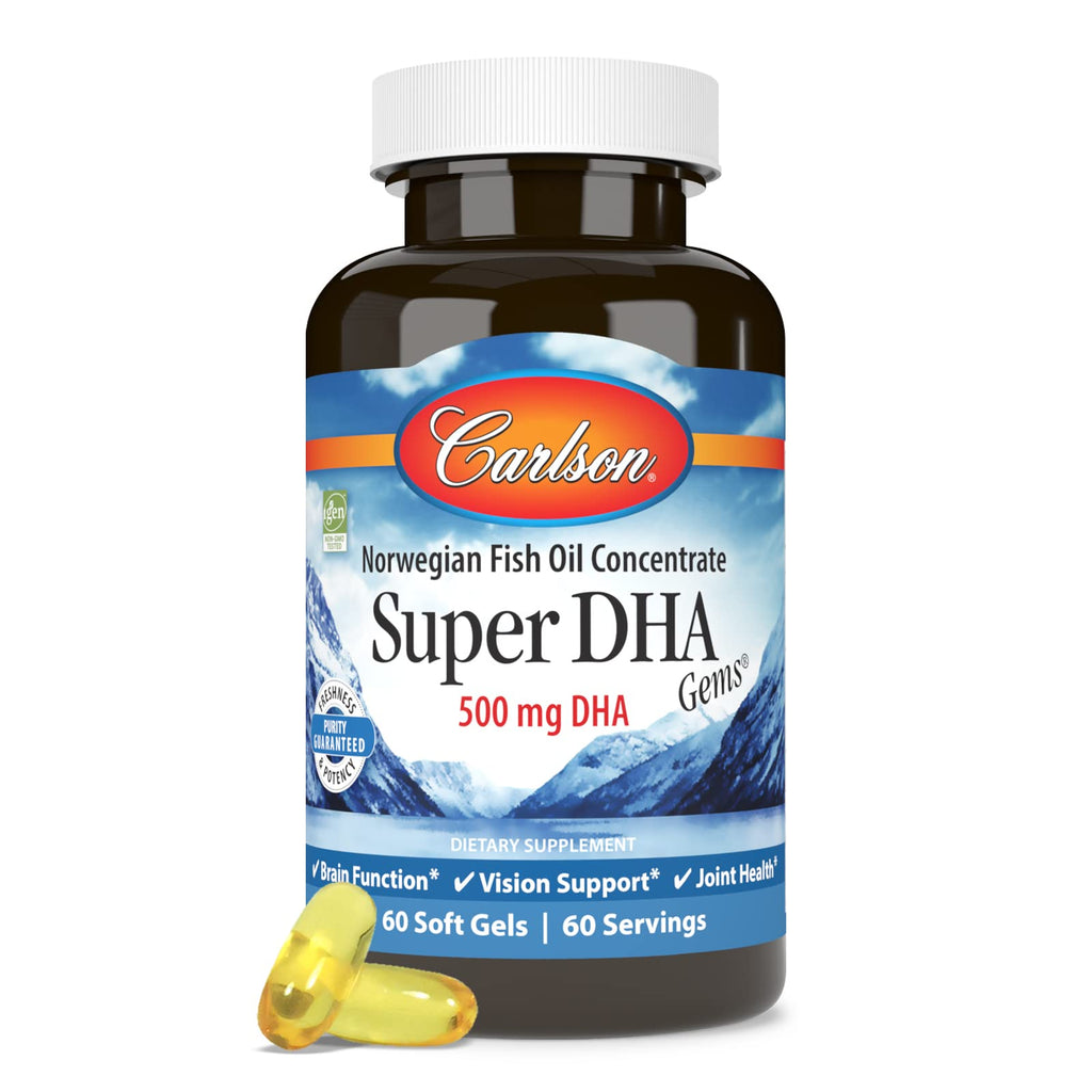 DHA Supplements 500 mg 60 Softgels F801