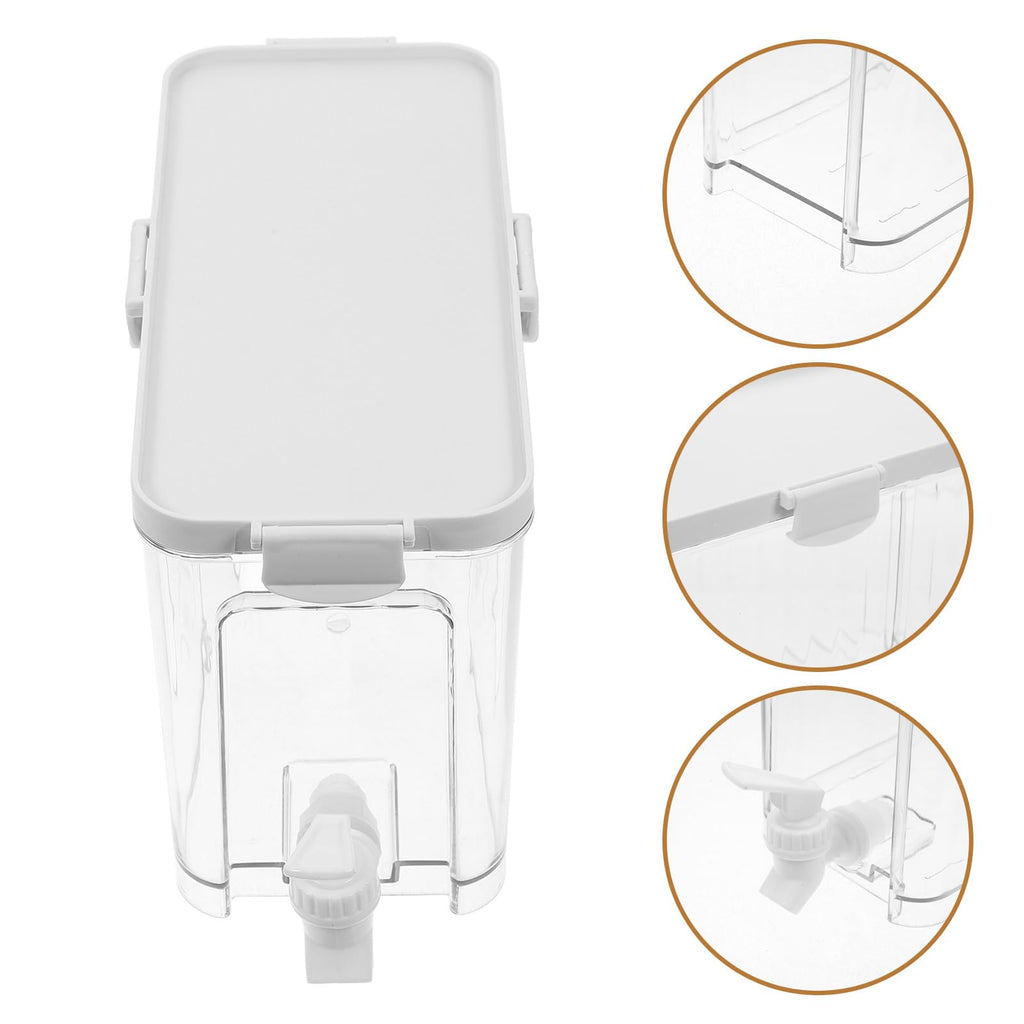 Refrigerator Water Jug with Faucet Large Capacity Beverage Dispenser H4740