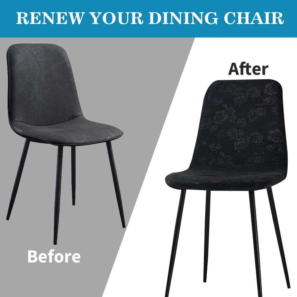Stretch Removable Jacquard Dining Chair Covers Set Y21726