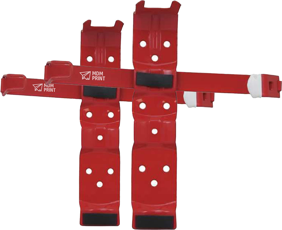 Red Steel Fire Extinguisher Bracket 3 in 2.5 lb U485744