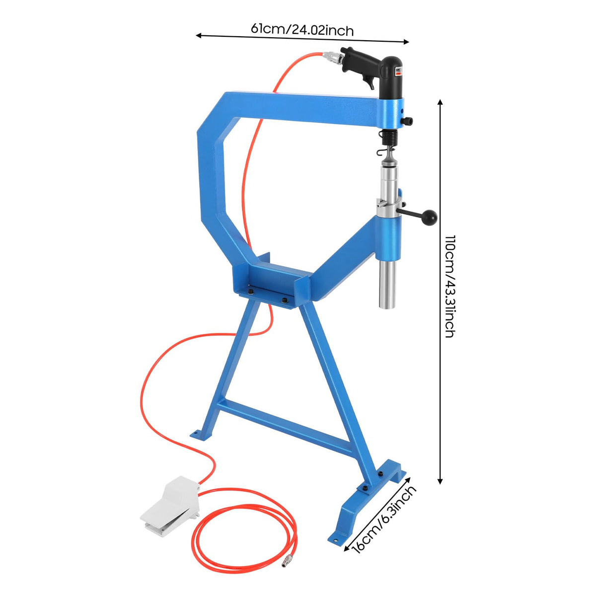 Pneumatic Planishing Hammer with Foot Pedal & Steel Stand Q3188