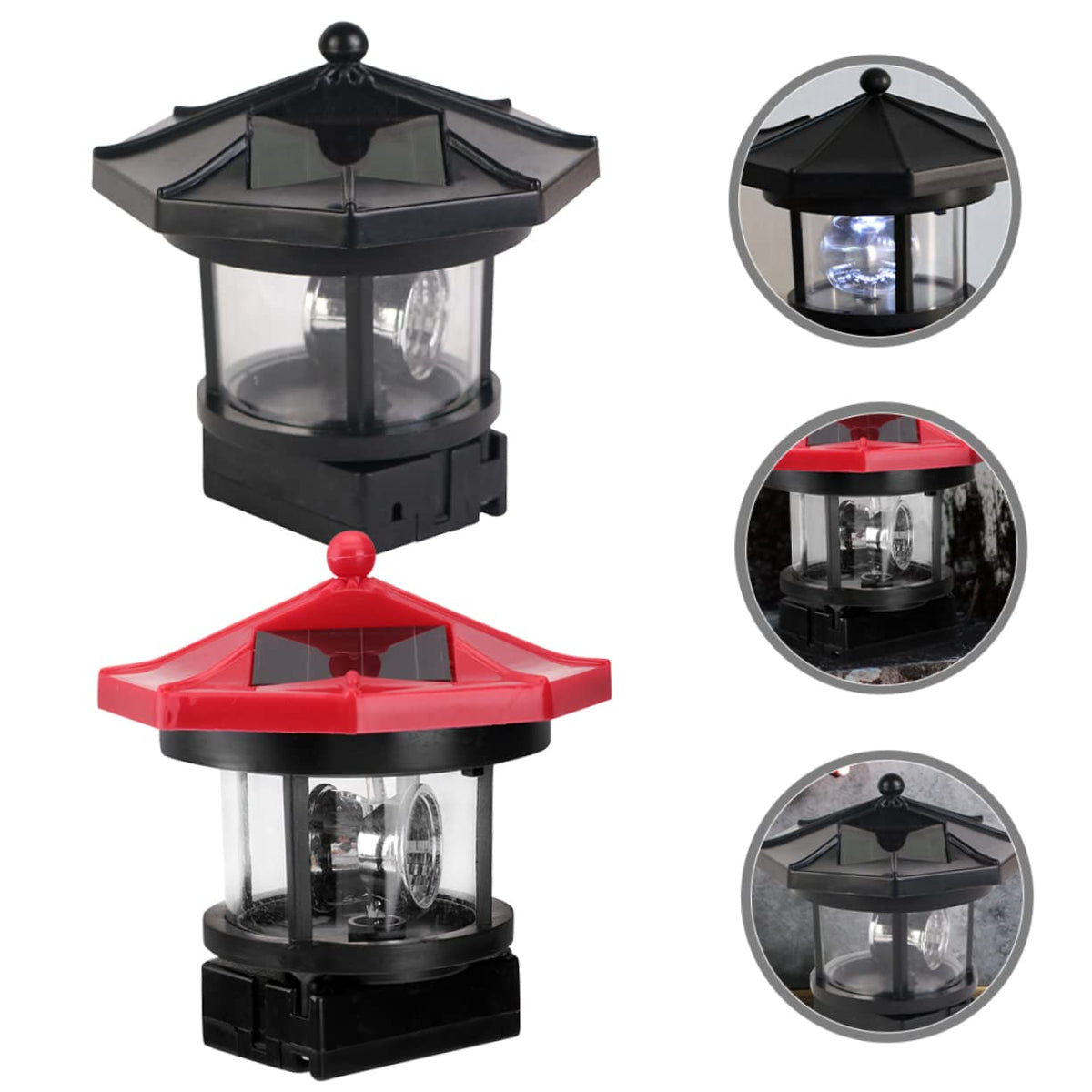 Solar Powered Lighthouse LED Garden Light Z9198