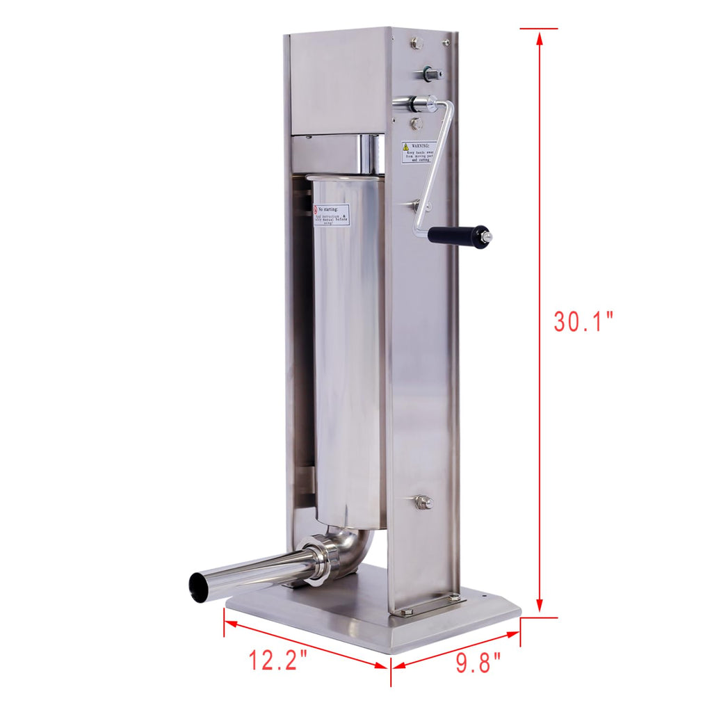 Stainless Steel Vertical Sausage Stuffer 15LB/7L Y77685