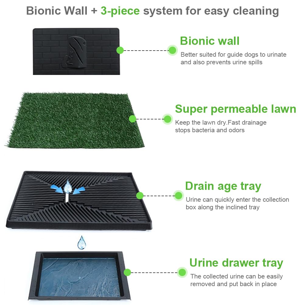 Dog Grass Pad with Tray 30 x 20 Inch S2741