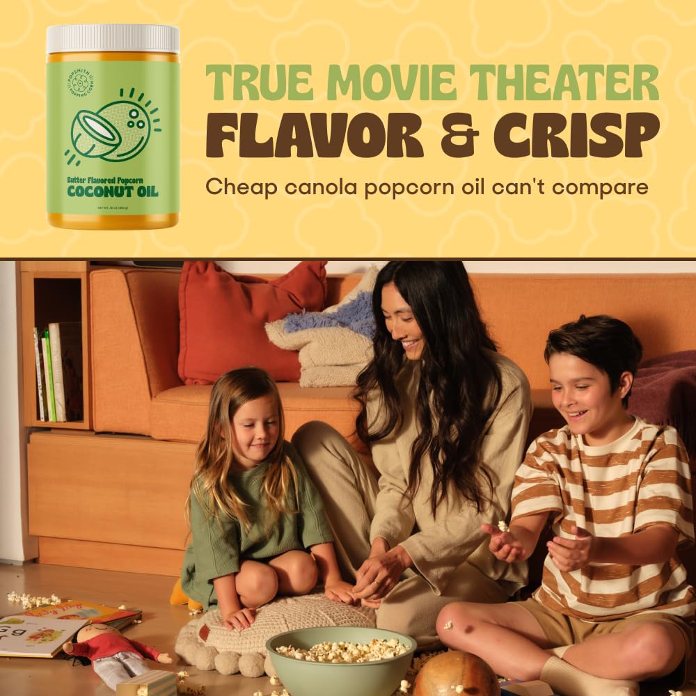 Butter Flavored Coconut Oil Popcorn Popping Oil 30oz I33448