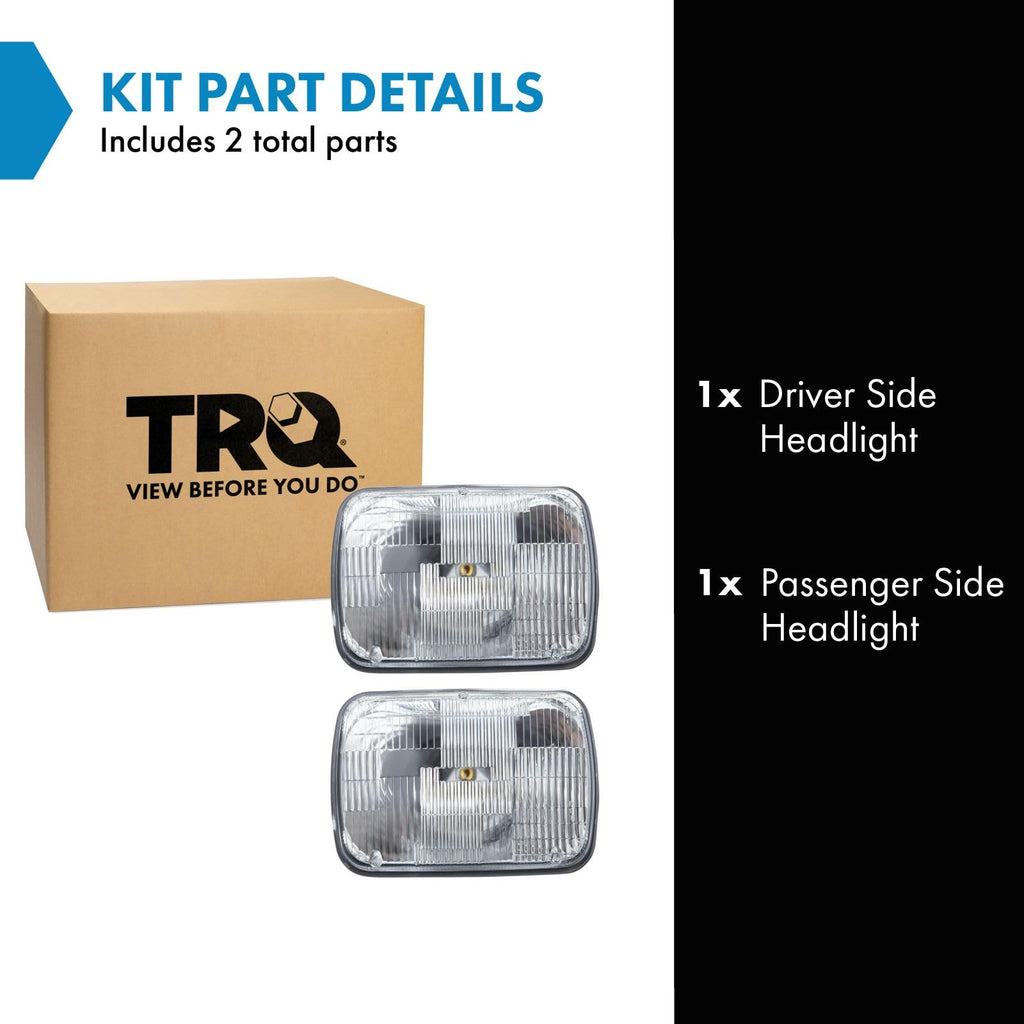 Headlight Set Sealed Beam 2 Piece I132631
