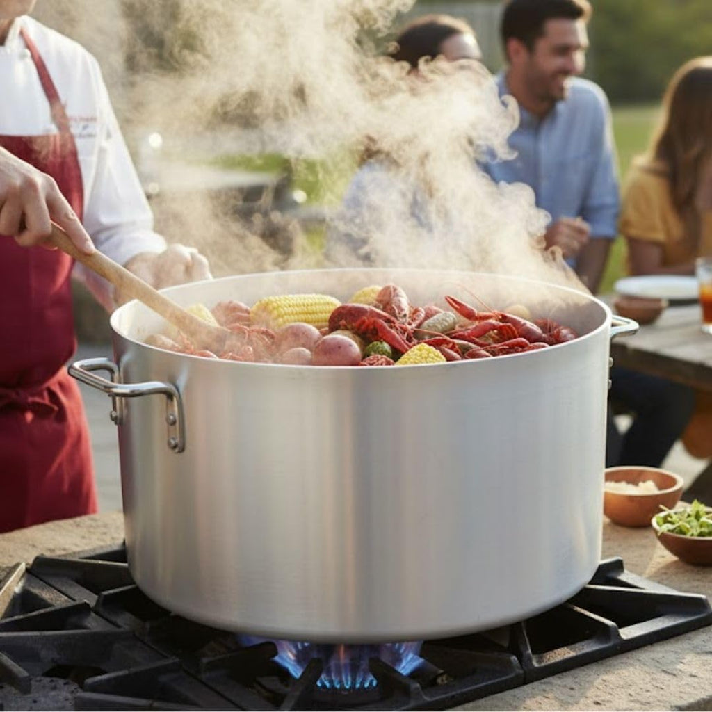 60 Qt Aluminum Sauce Pot 4 mm Thick J66442