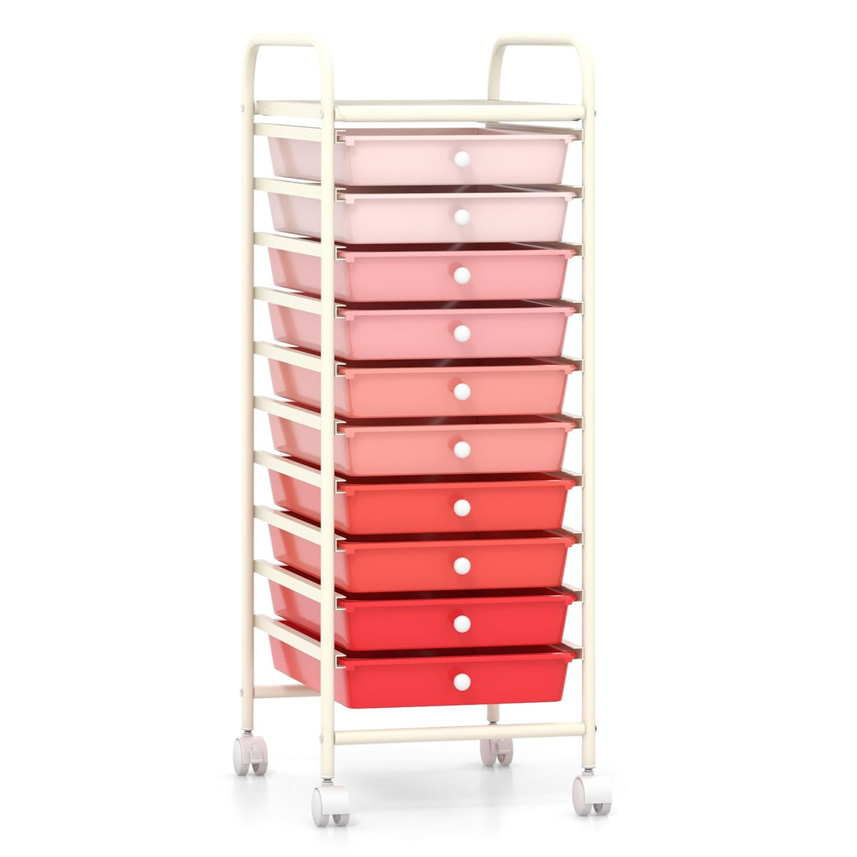 10 Drawer Rolling Storage Cart M84095