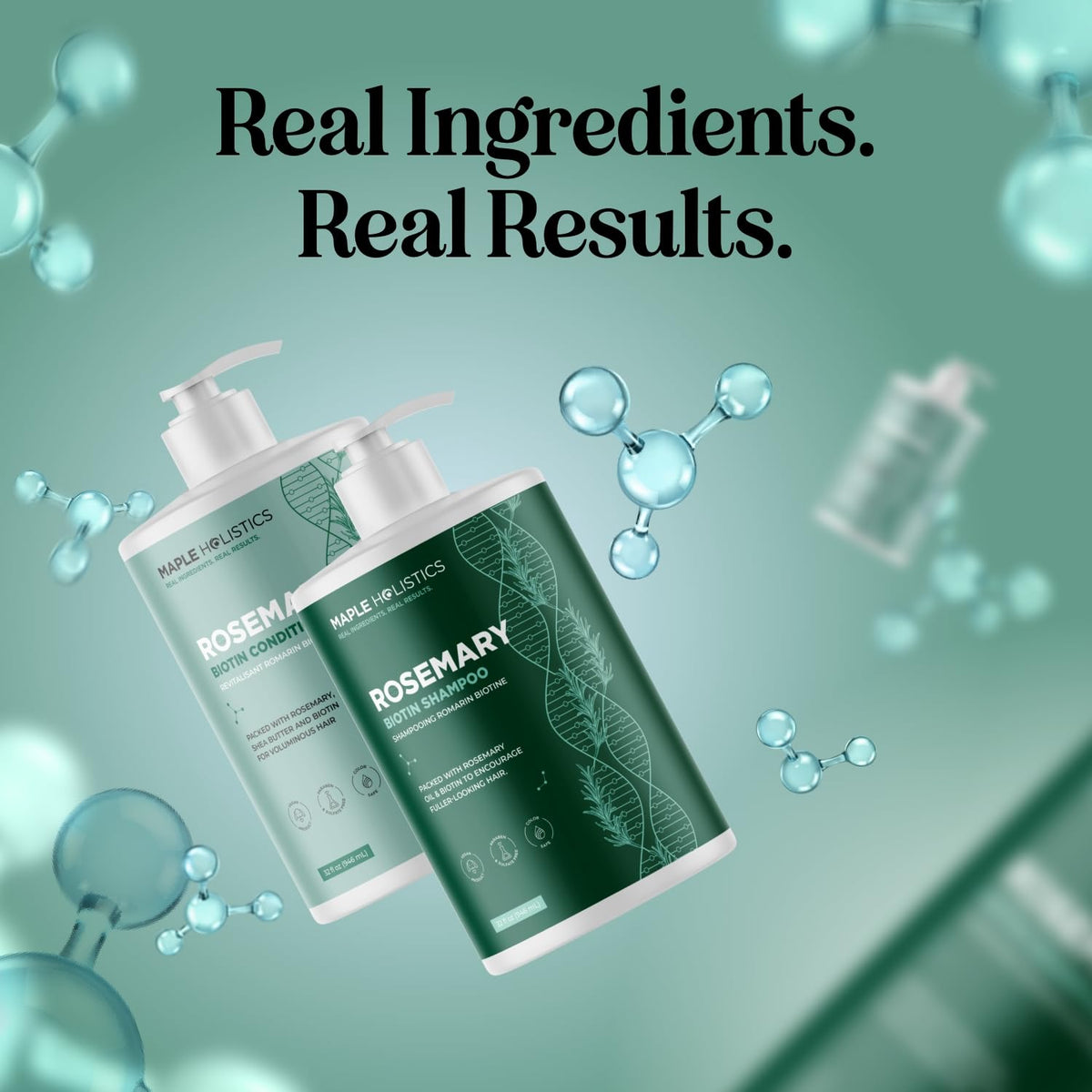 Biotin Rosemary Shampoo and Conditioner Set 32 Fl Oz Each G118