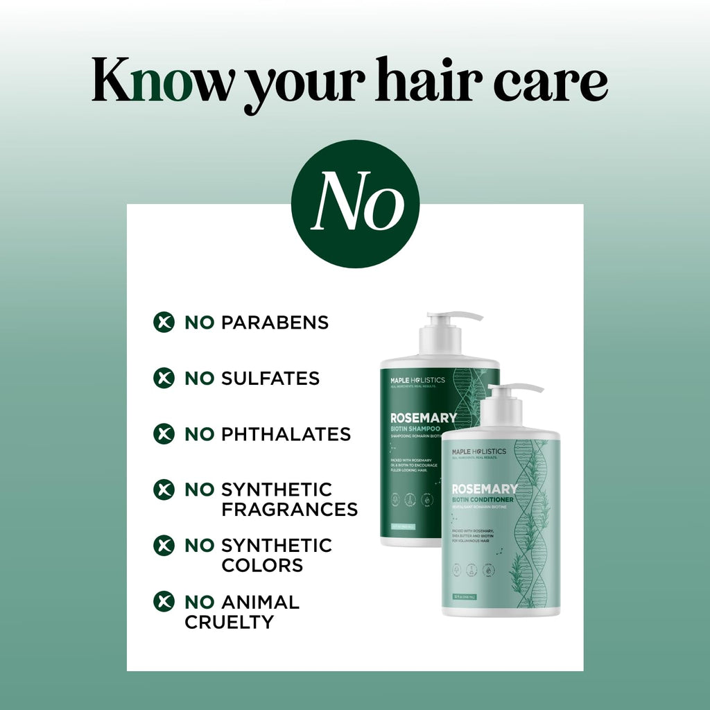 Biotin Rosemary Shampoo and Conditioner Set 32 Fl Oz Each G118