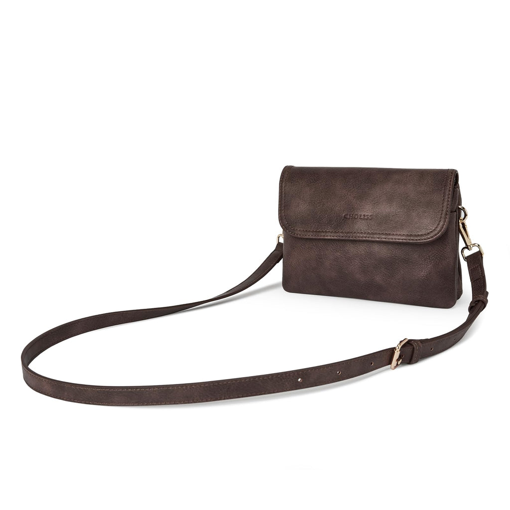 Small Vegan Leather Crossbody Bag with Adjustable Strap N452438