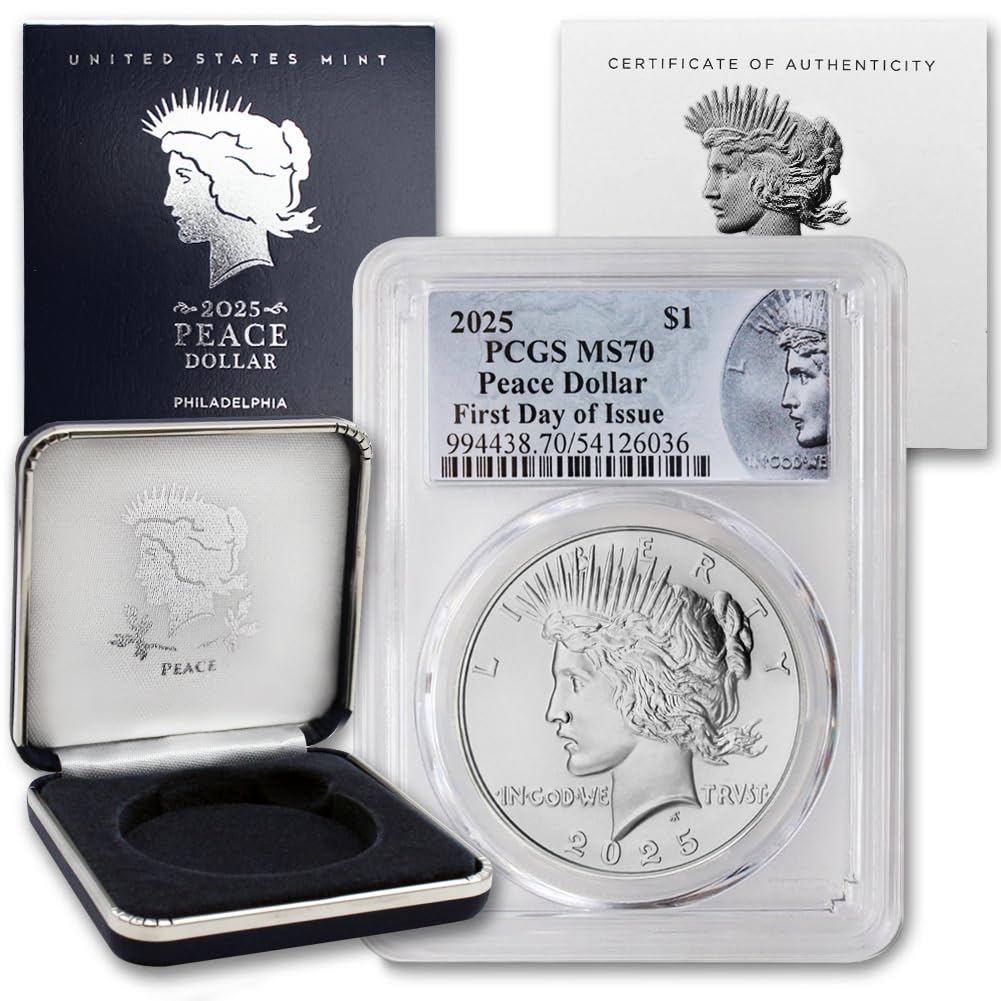 Silver Peace Dollar Coin MS-70 P362