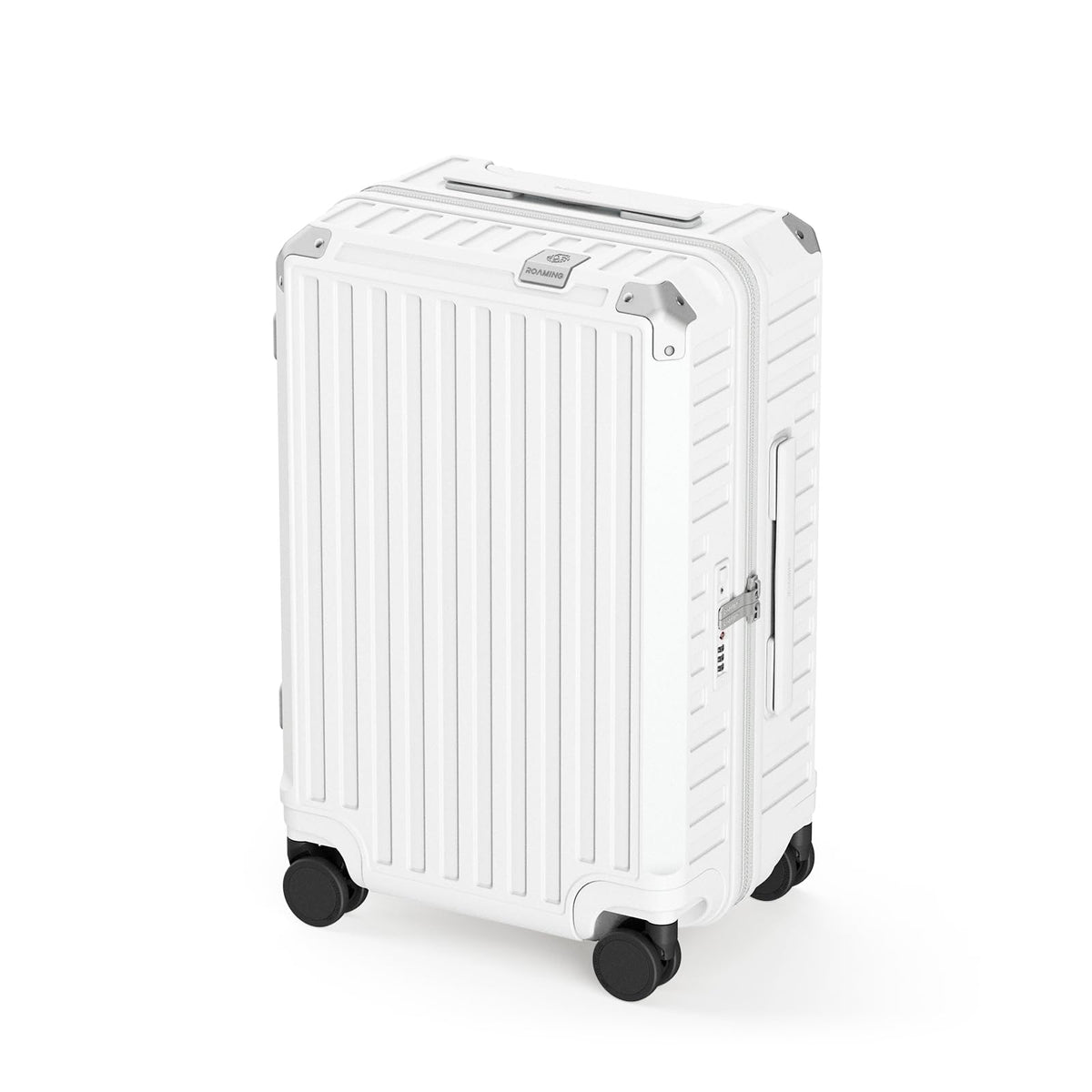 20 inch White Hardside Carry on Luggage with Spinner Wheel B324