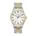 Men's Traditional Quartz Stainless Steel Watch with Expansion Band, 40mm W524