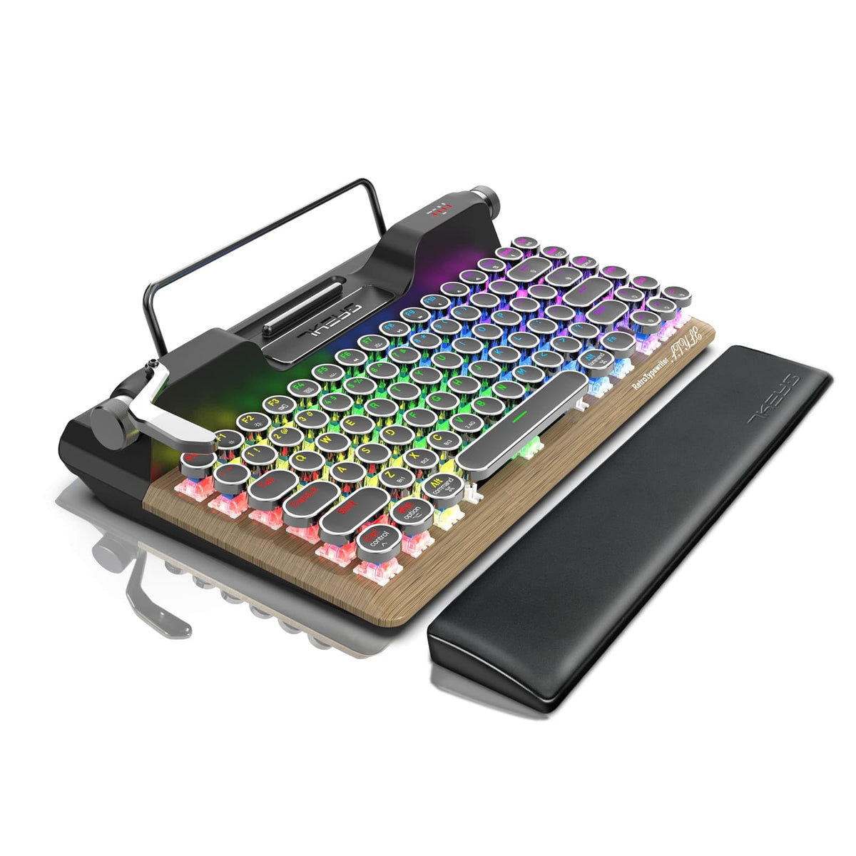 Retro Mechanical Gaming Keyboard with RGB Backlight D5761
