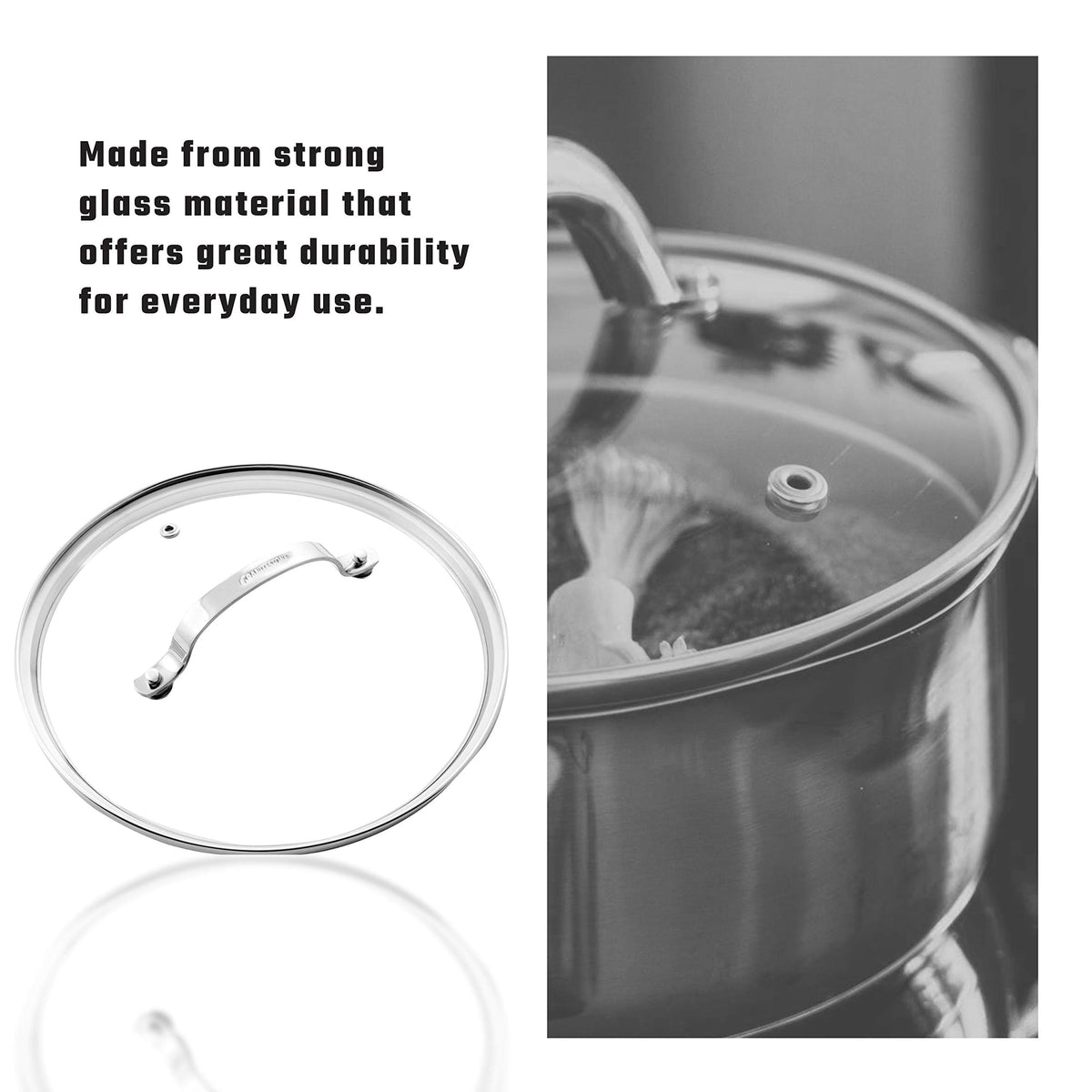 Tempered Glass Lid 10-inch Clear Vented H169702