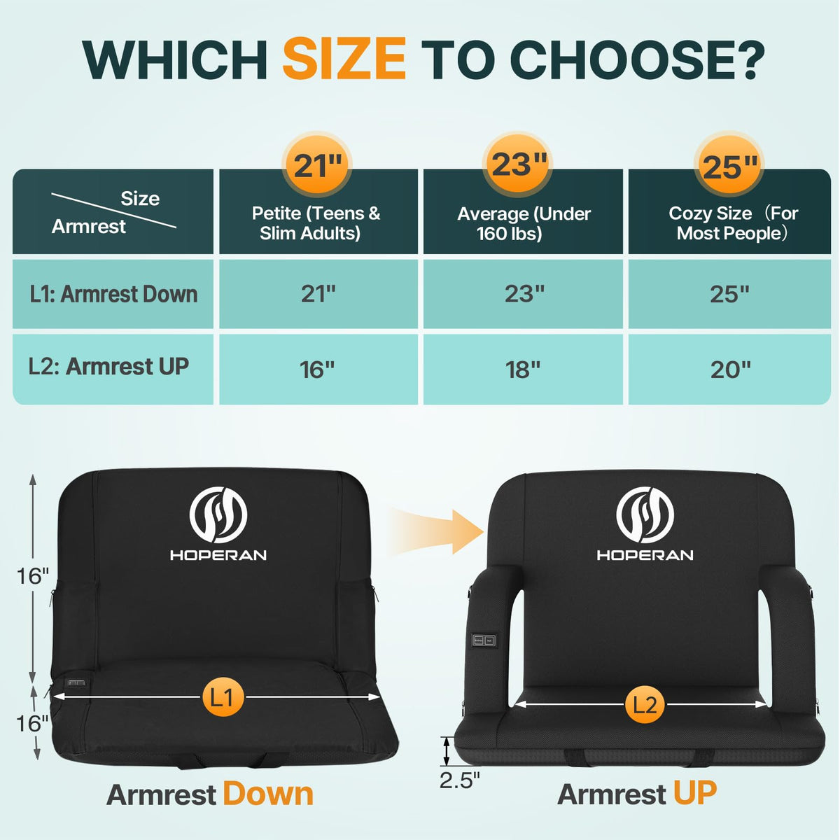 Heated Stadium Seats for Bleachers with Power Bank H662522